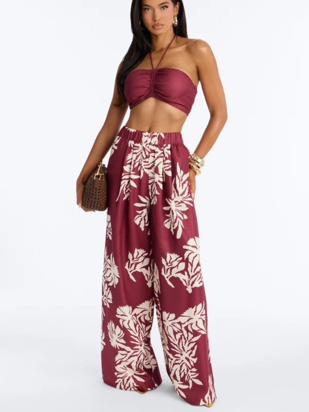*NWT* FN Hibiscus Moon Pant Set